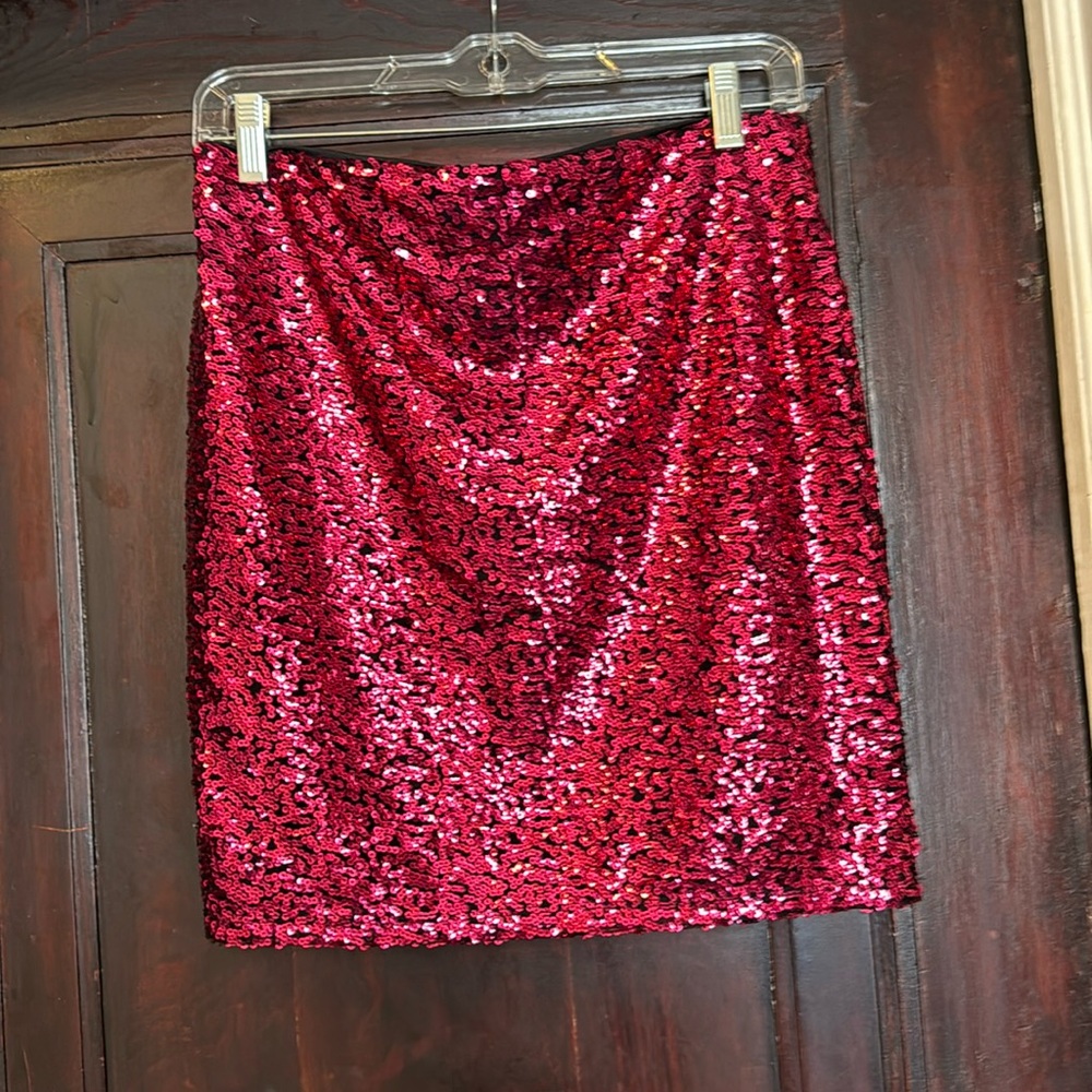 Sequined mini skirt